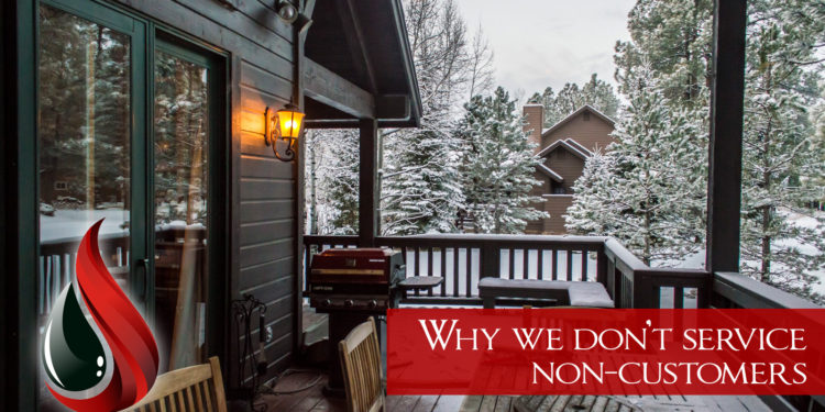 why we don't service non-customers